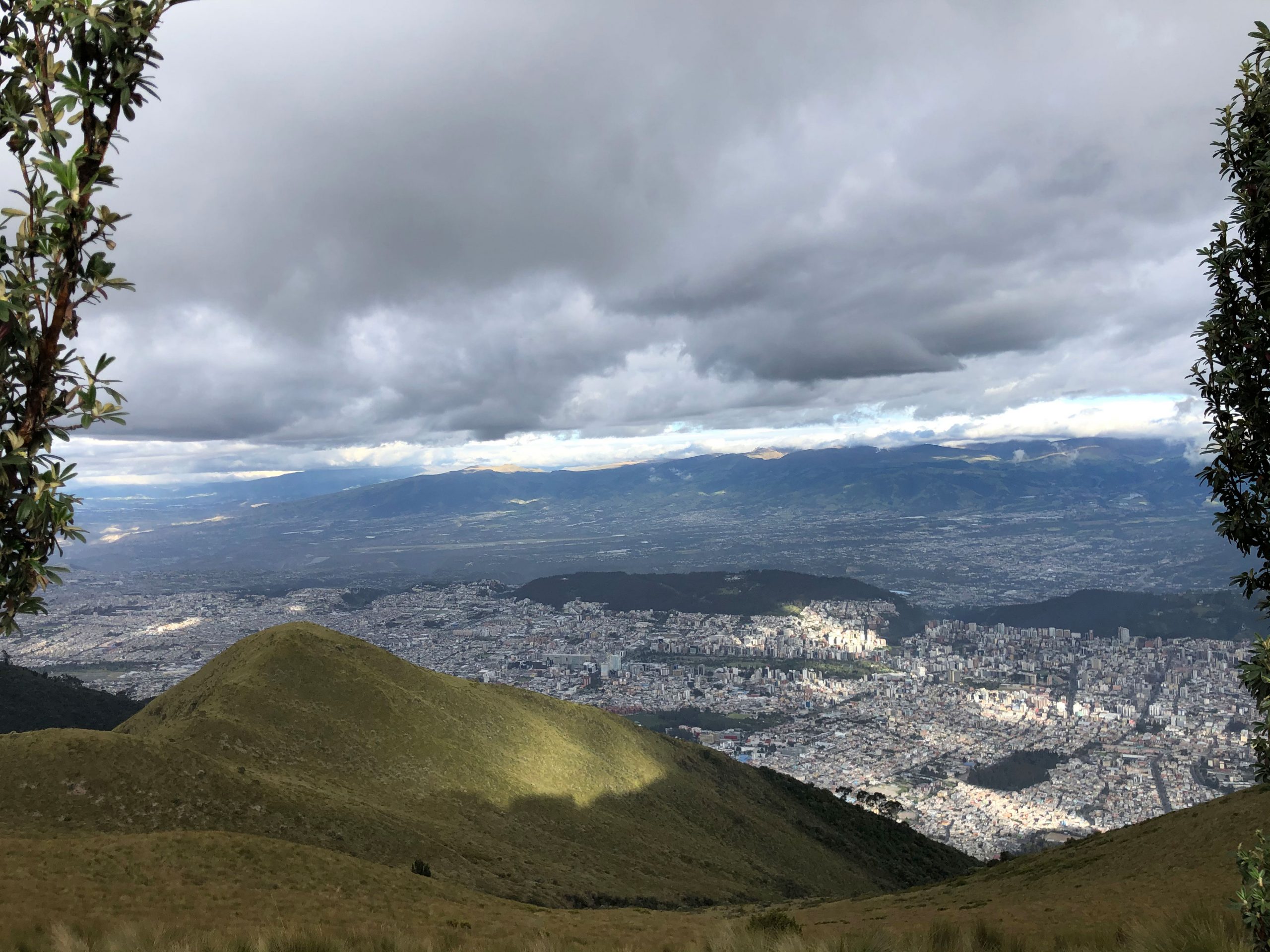 Ausblick über Quito.