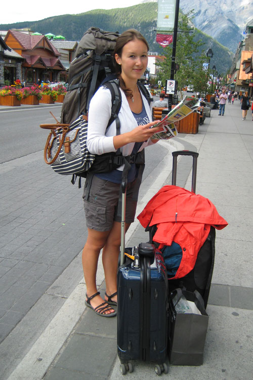 work and travel mit rucksack oder koffer