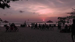 Sonnenuntergang am Kuta Beach