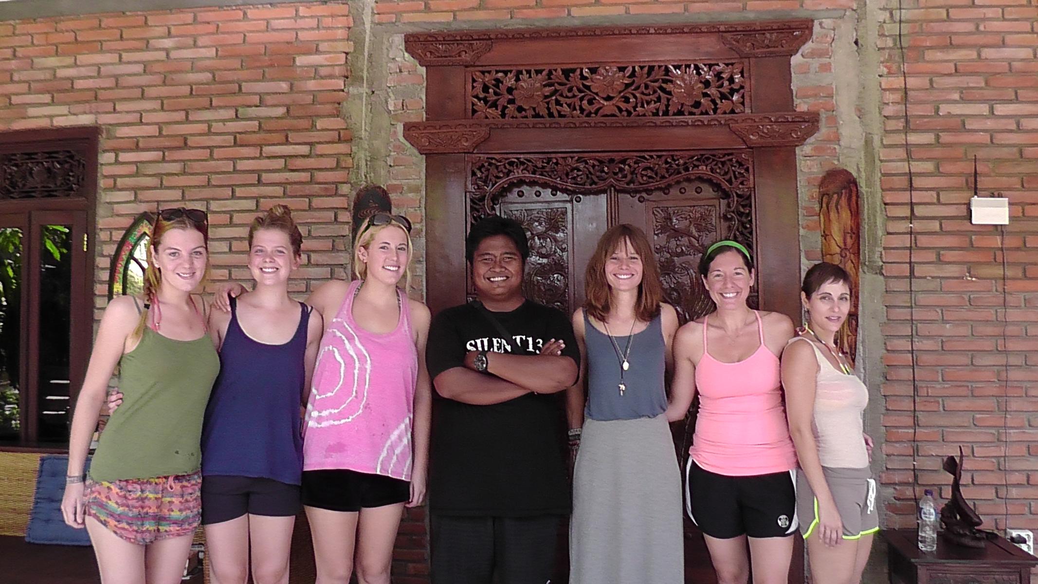 Meeting the volunteers in their home in Ubud