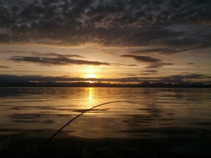 sunrise while fishing
