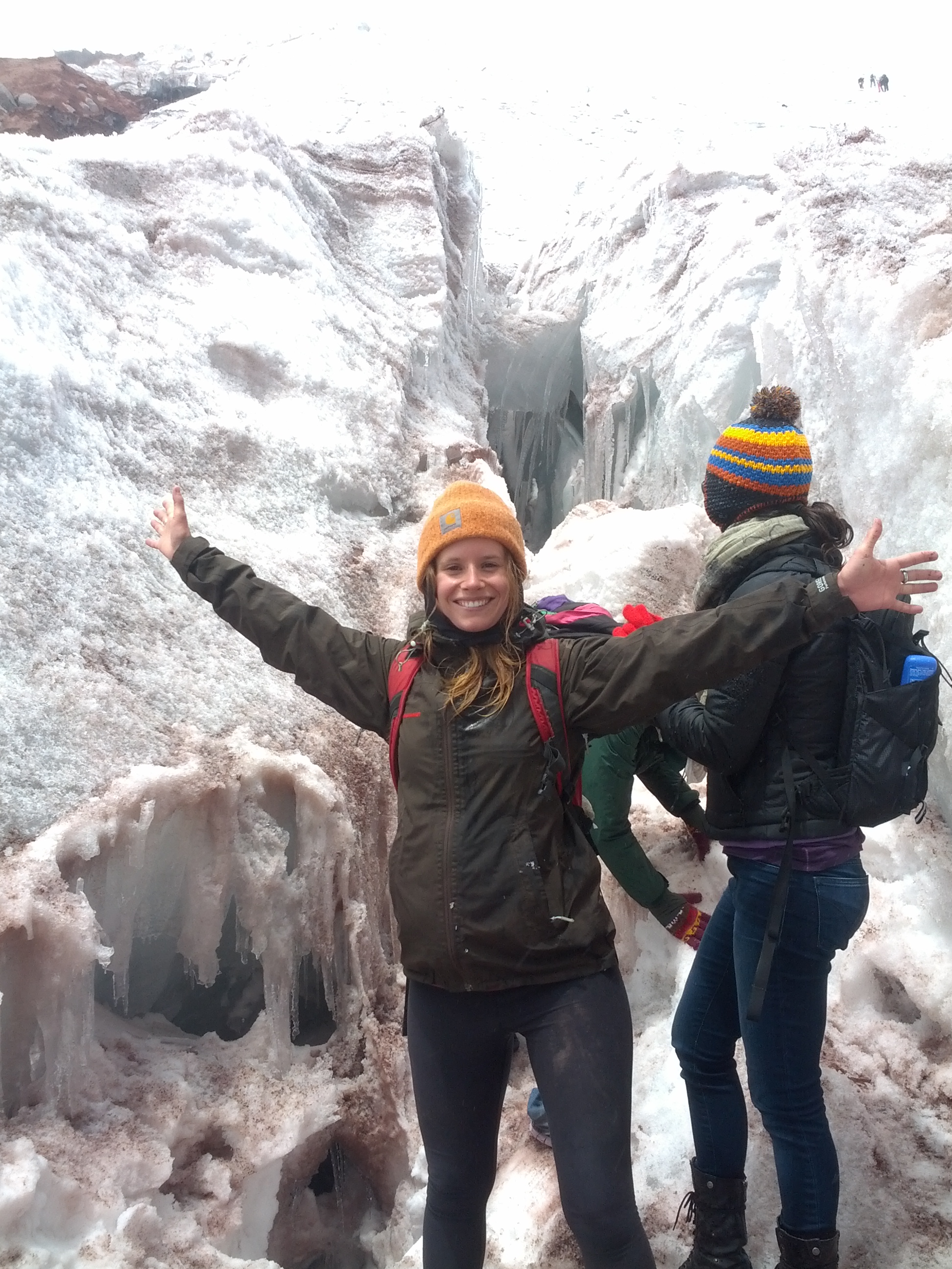 in glacial ice cotopaxi