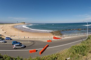 Nobbys Beach in Newcastle und die Ocean Baths