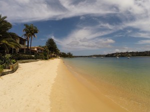 Einsamer Strand auf dem Weg nach Manly