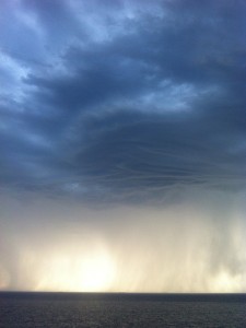 Heftige Gewitter wie hier in Newcastle sind in der Region keine Seltenheit