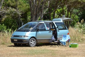 Camping im Backpacker-Mobil nahe Wellington