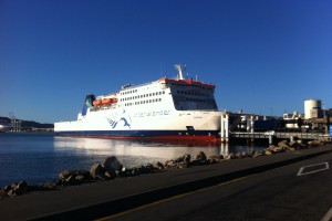 Die riesige Interislander-Fähre von Wellington nach Picton