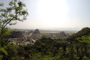 Aussicht von höchsten Gipfel der Marble Mountains