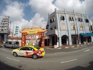 Stadt-Rundfahrt durch Singapur