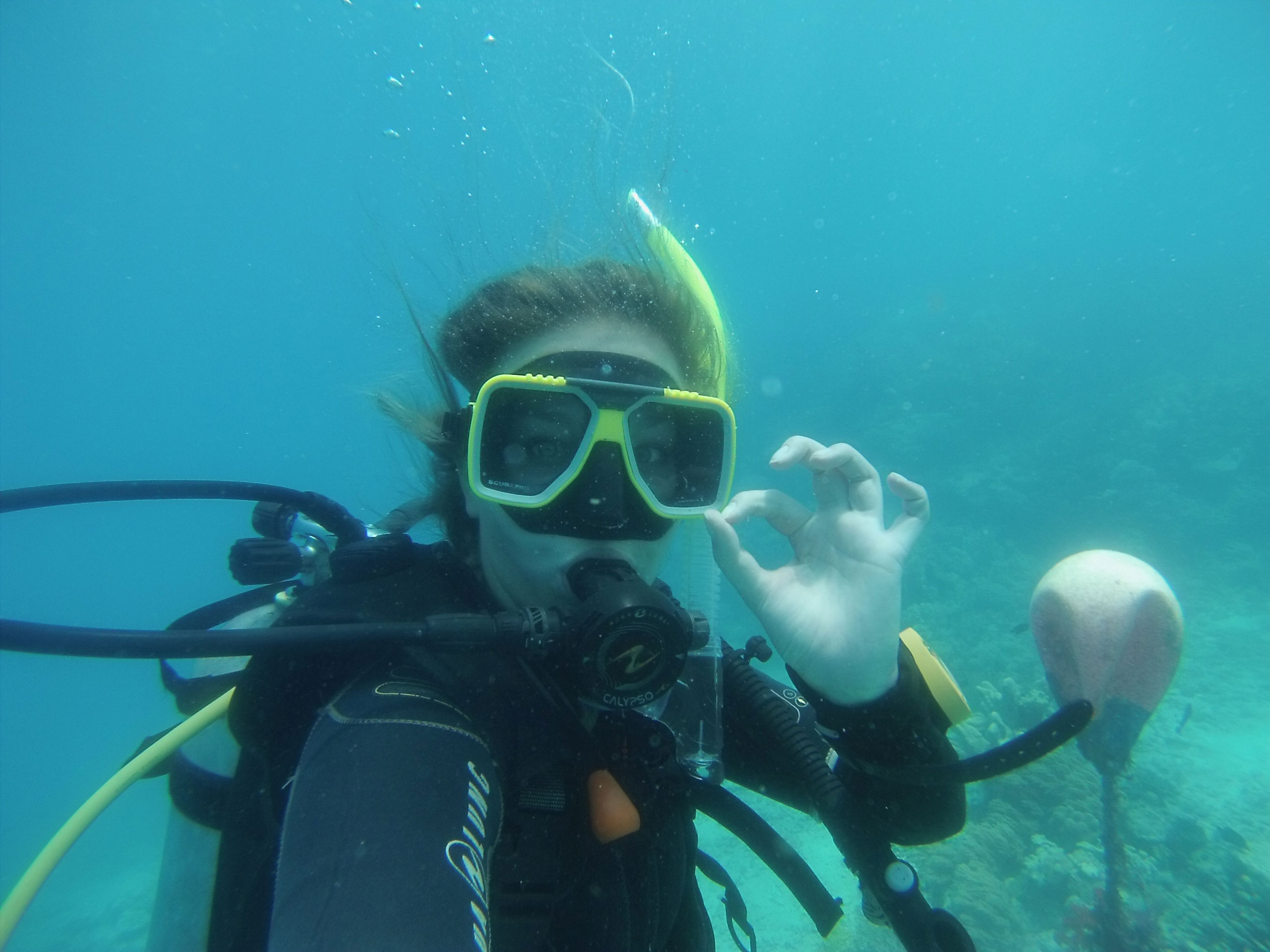 Unterwasser Selfie