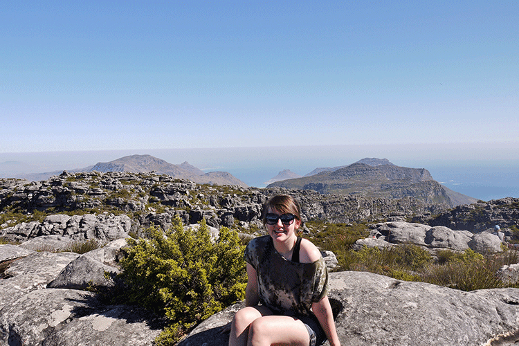 Die Aussicht vom Tafelberg - erst der (3h lange) Aufstieg, dann das Vergnügen und die atemberaubende Aussicht auf Kapstadt.