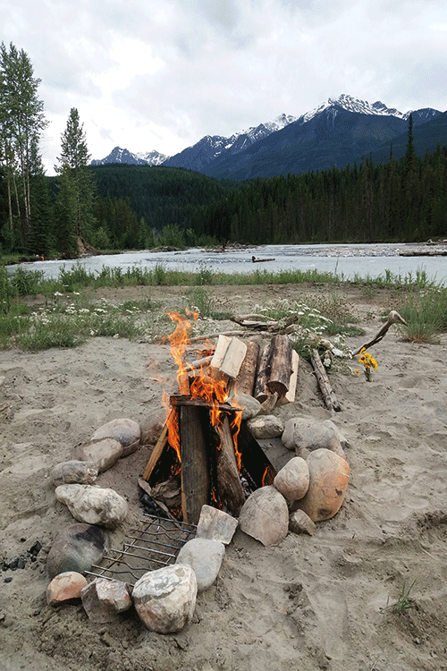 Campen in den Rocky Mountains mit Reisefreunden- einfach wunderschön!