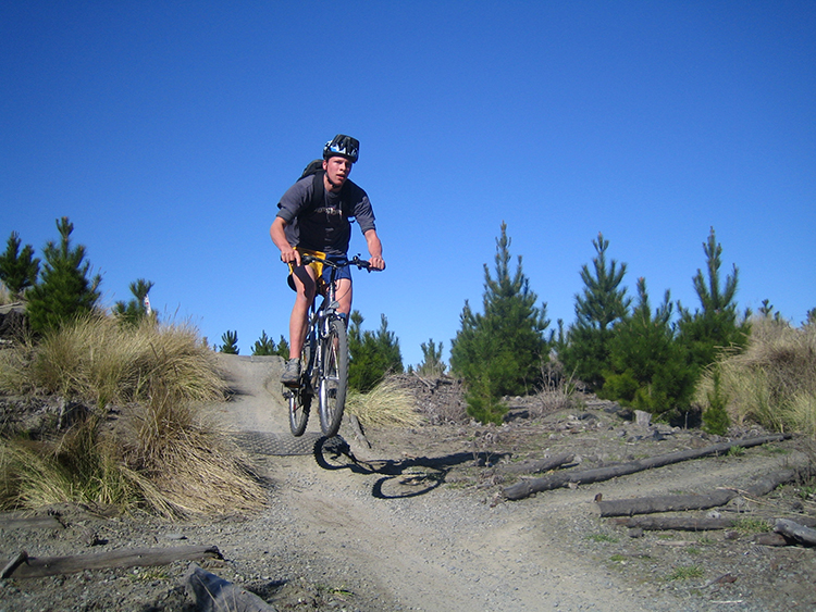 Mountainbiken an der Papanui High School 