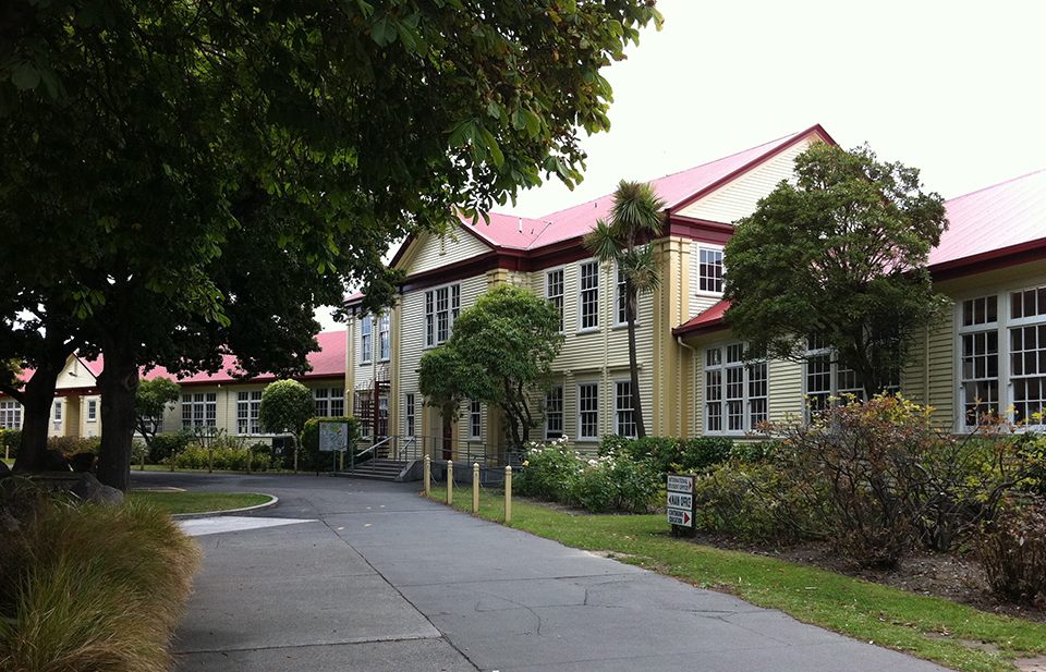 Schulgebäuder der Papanui High School 