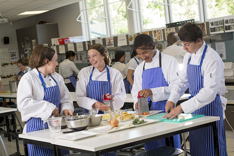 Kochen am Waimea College