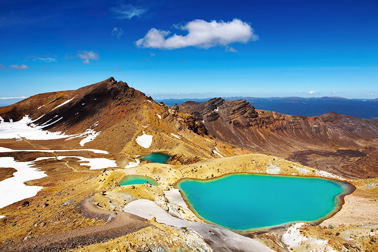 Emerald Lakes im Tongariro National Park