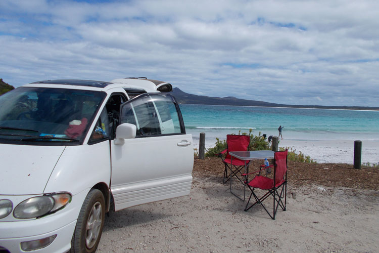 Campingplatz am Strand