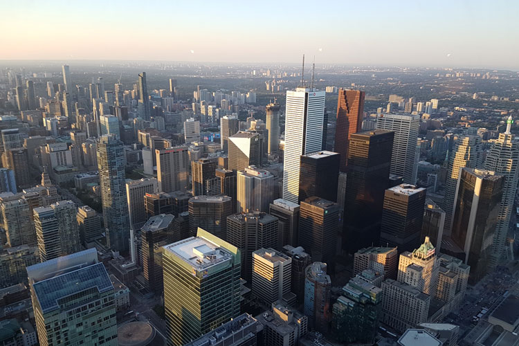Ausblick vom CN Tower in Toronto