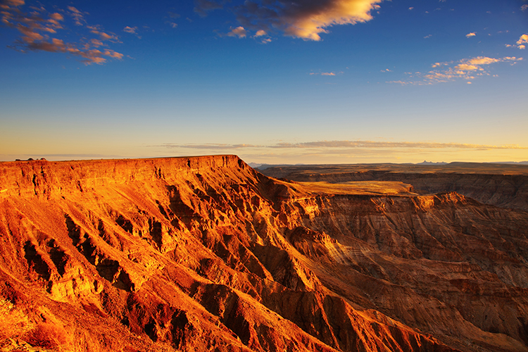 Der Fish River Canyon ist der größte Canyon Afrikas und, nach dem Grand Canyon in den USA, der zweitgrößter der Welt.