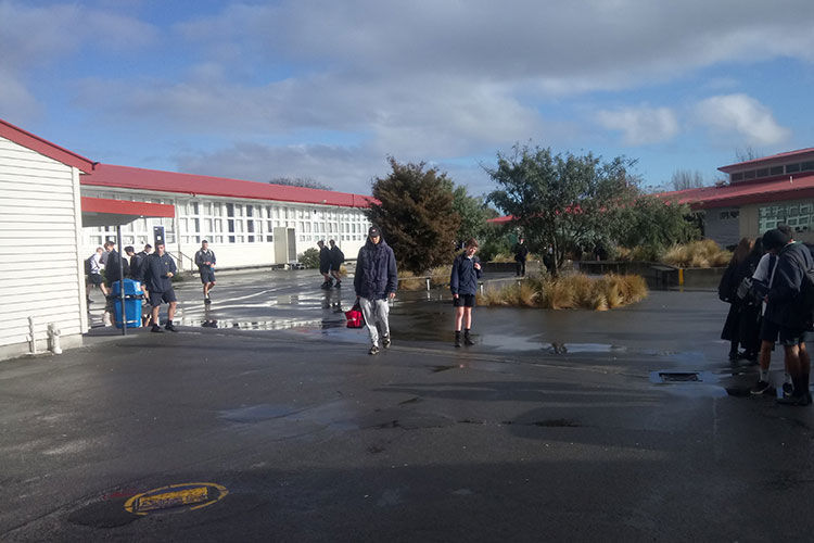 "Meine" Papanui High School in Christchurch auf der Südinsel