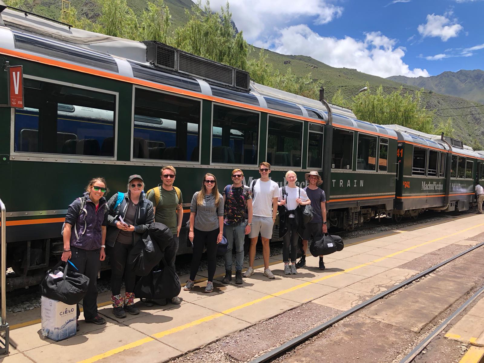 Zugfahrt nach Aguas Calientes.